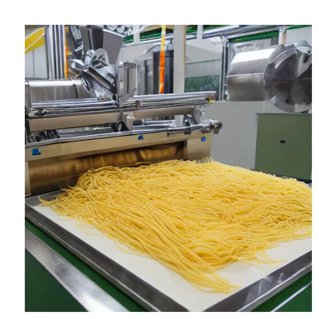 pasta extrusion machine producing pasta