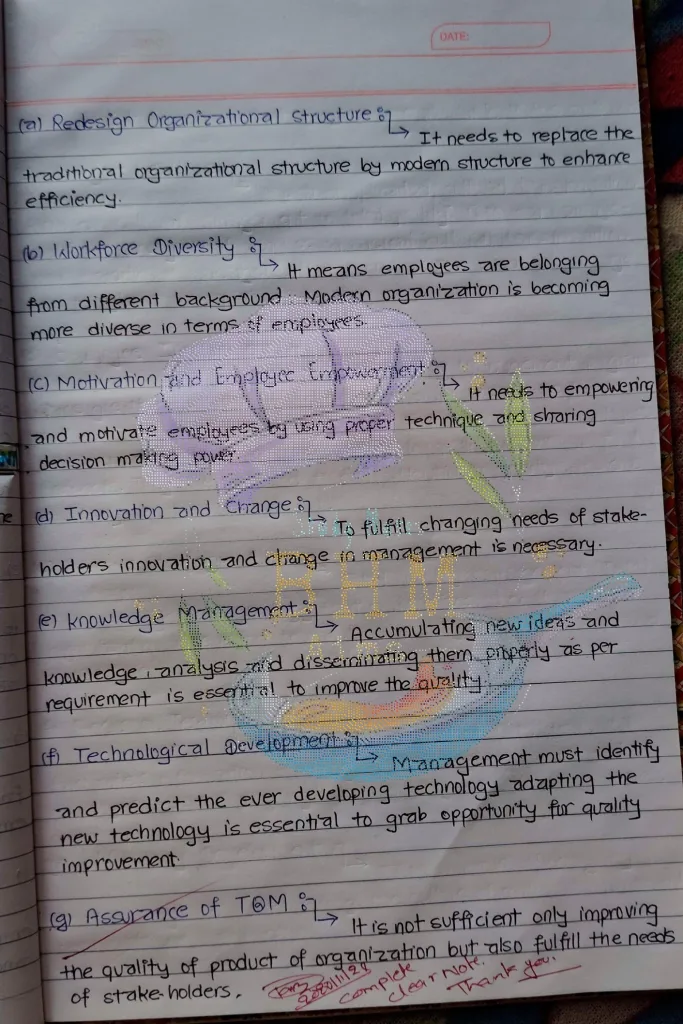 BHM 1st semester Principle of Management (POM) Study Notes on Controlling 