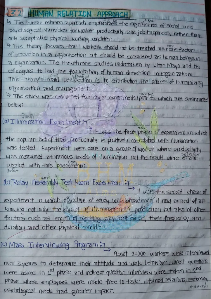 Principle of Management (POM) - Evolution of Management Thoughts Notes 